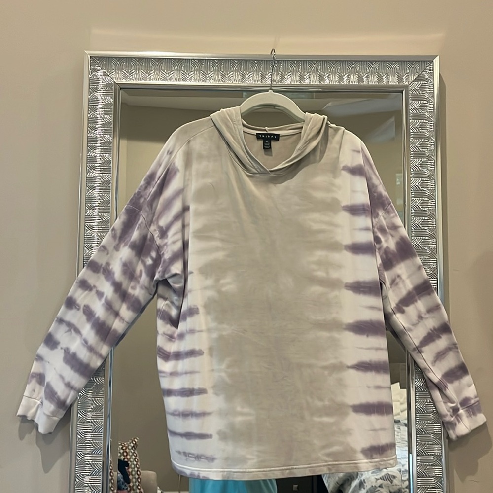 Tribal brand size L long sleeve hoodie.